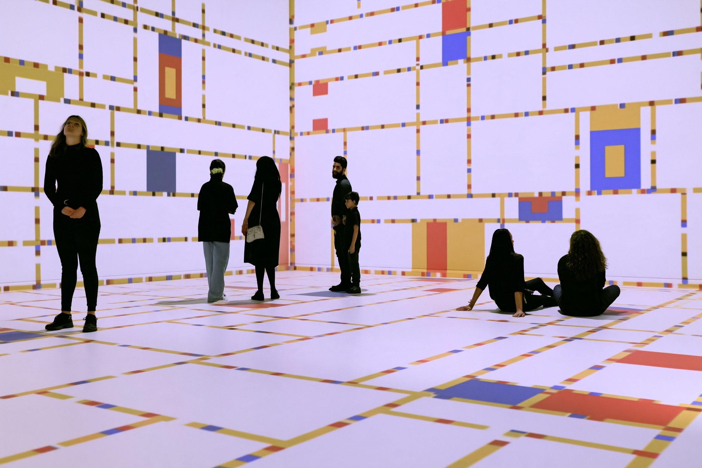 Inside the Mondriaan room at Remastered